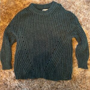 American Eagle Outfitters Teal Cowl Neck Sweater